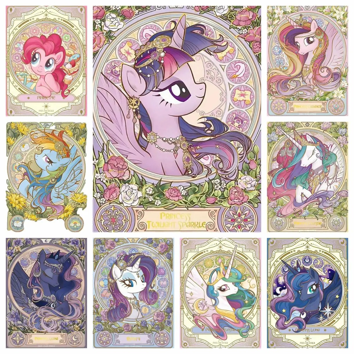 Photo Mosaic Print - Mucha style My Little Pony 5D