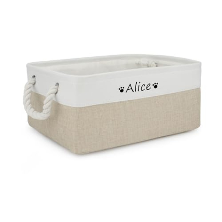 Dog Toy Basket, Dog Toy Bin Bo - Personalized Name Box のレビューと価格