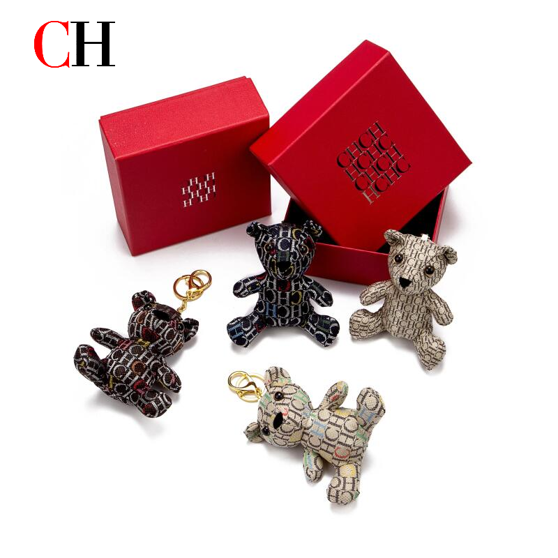 CH Bear Plush Keychain Monogra - Monogram Keychain Leather のレビューと価格