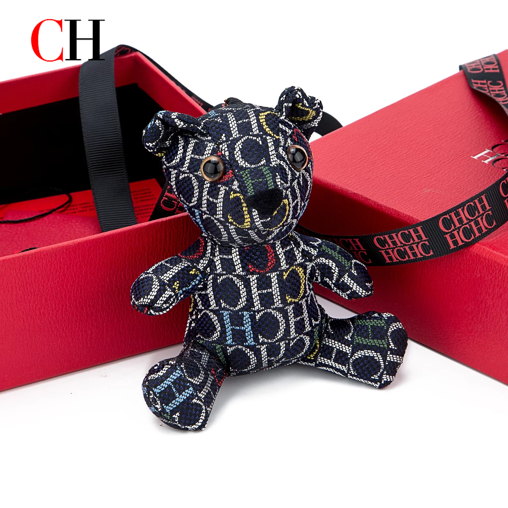 CH Bear Plush Keychain Monogra - Monogram Keychain Leather のレビューと価格