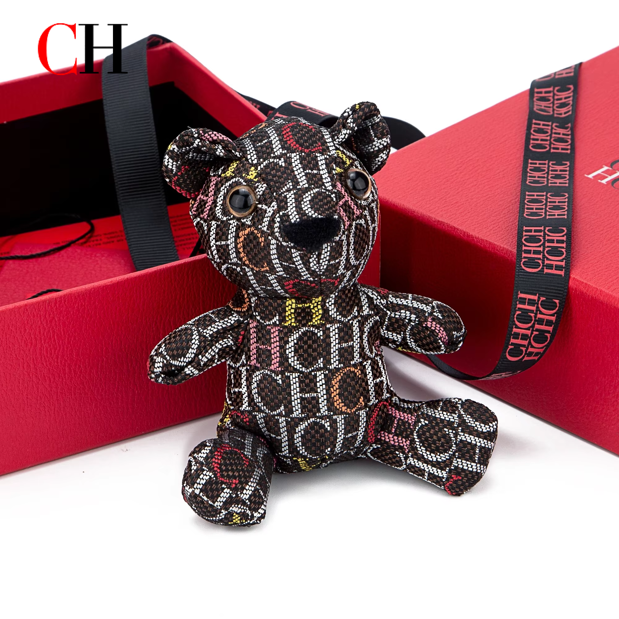 CH Bear Plush Keychain Monogra - Monogram Keychain Leather のレビューと価格