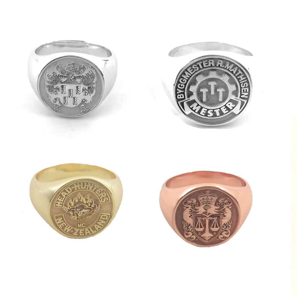 Custom Engraved 17mm Round Top - Initial Ring Custom のレビューと価格