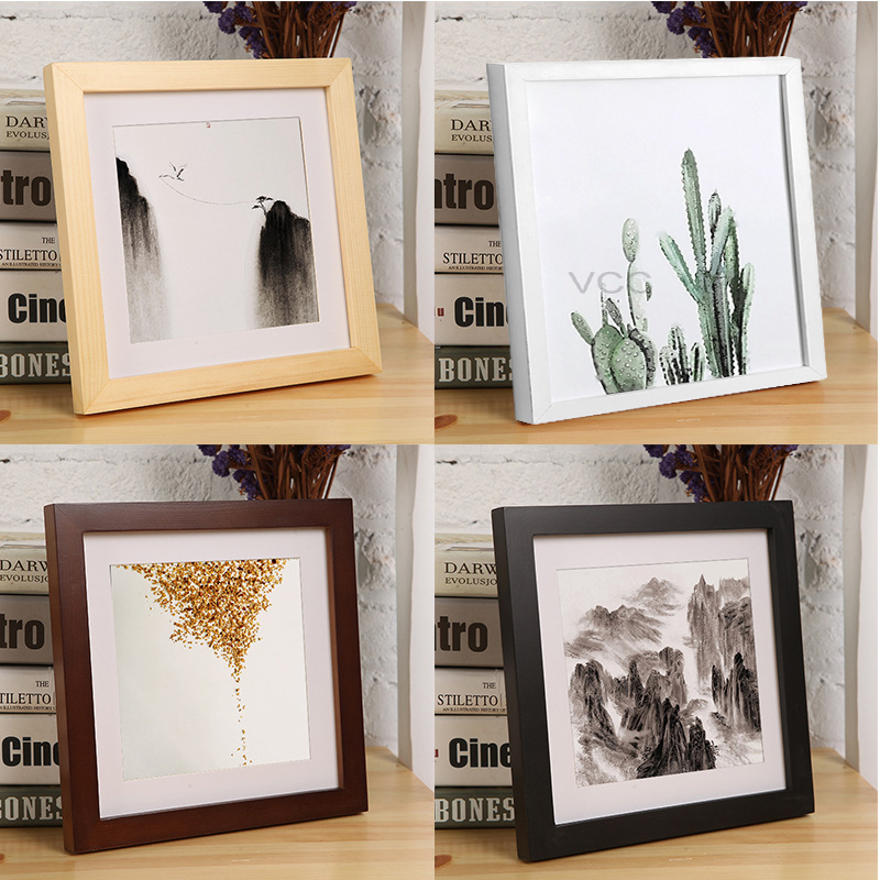 Classic Wooden Square Picture  - Engraved Wood Frame のレビューと価格