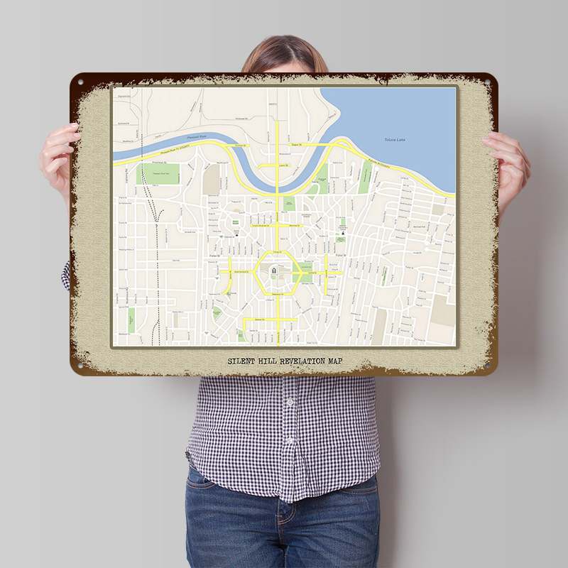 Silent Hill Revelation Map Met - Custom Map Poster のレビューと価格