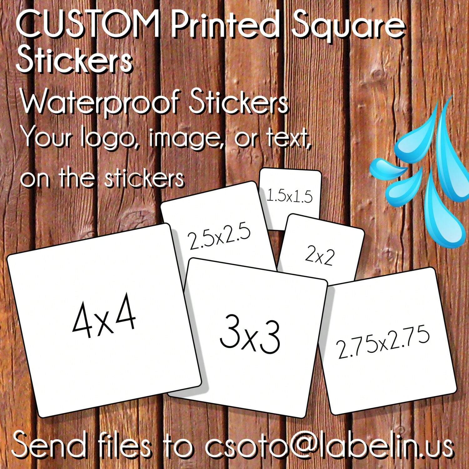 Custom stickers 4-8 cm persona - Personalised Candle Label のレビューと価格