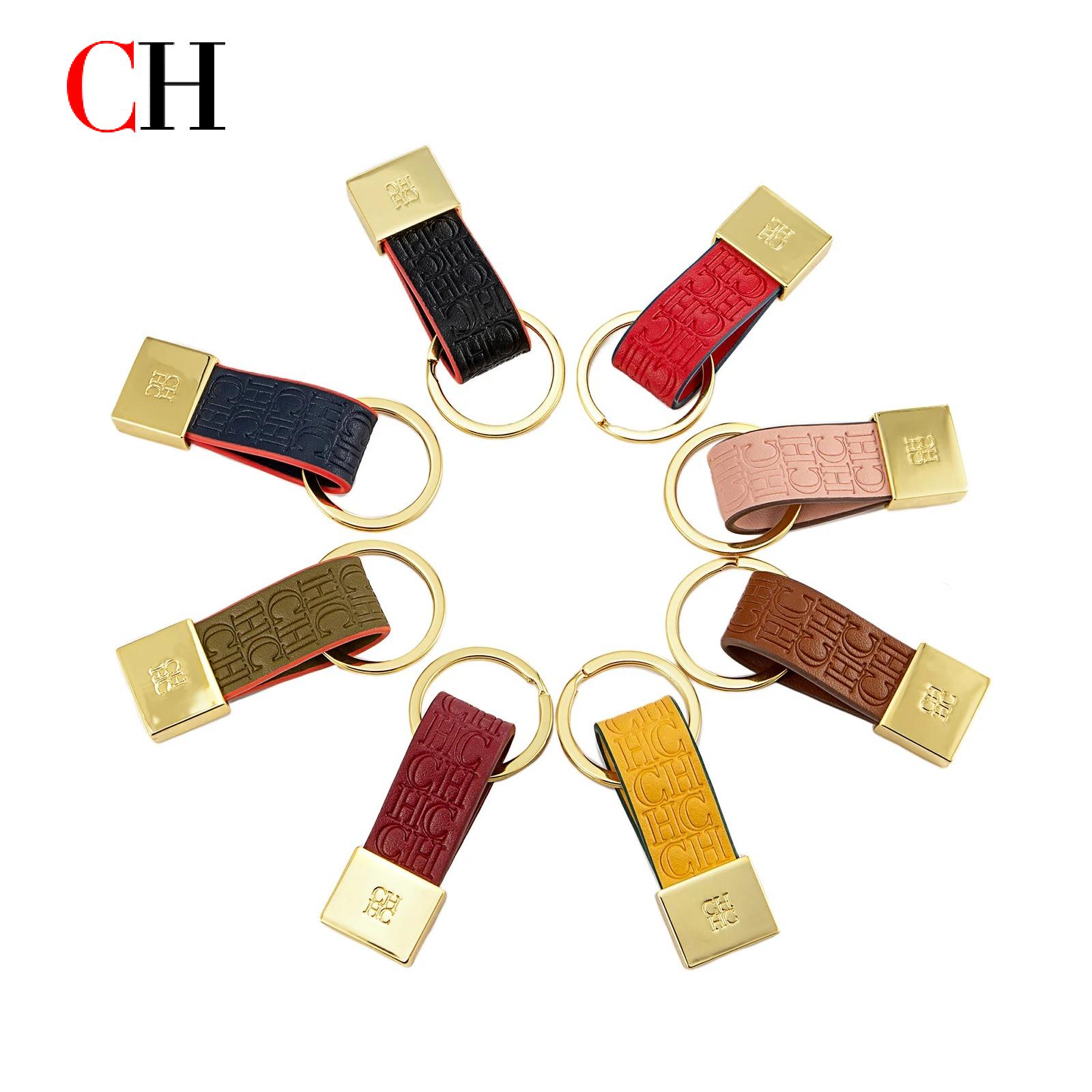 CH Embossed Monogram Leather K - Monogram Keychain Leather のレビューと価格