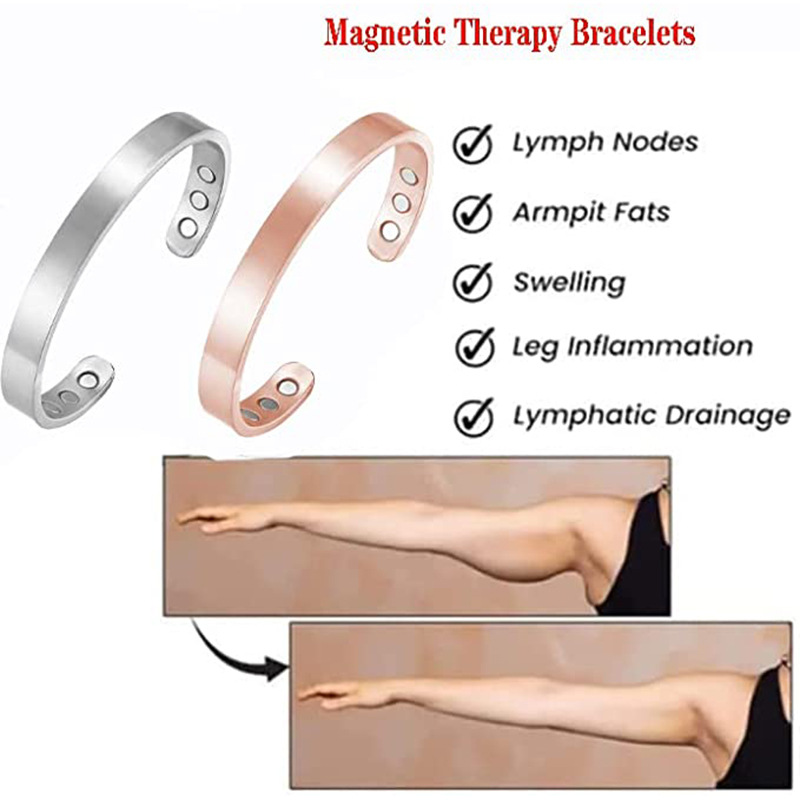 Trendy 4 Color Magnetic Bangle - Coordinates Bracelet のレビューと価格