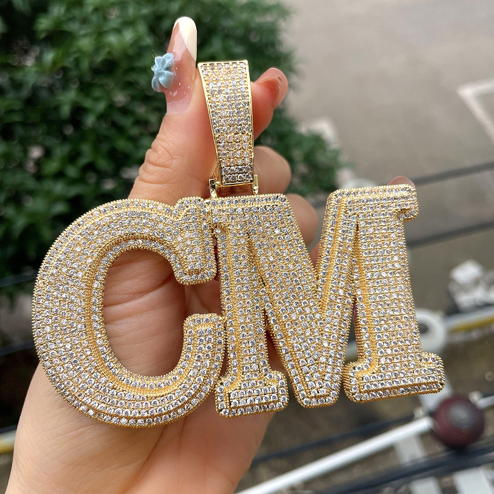 BIG Customized Name Letters Ic - Name Necklace Custom のレビューと価格