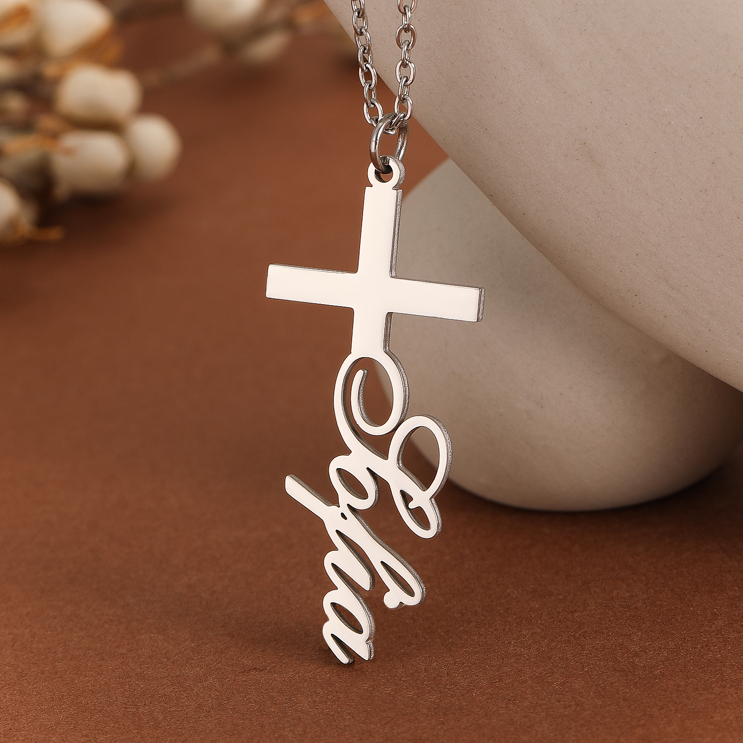 1pc Personalized Easter Gift S - Name Necklace Custom のレビューと価格