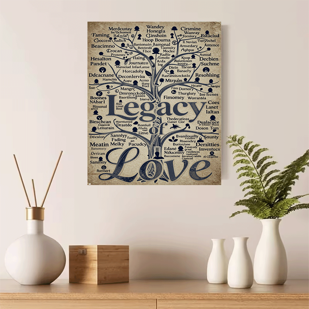 1PC-Unframed Canvas poster wal - Family Tree Print のレビューと価格