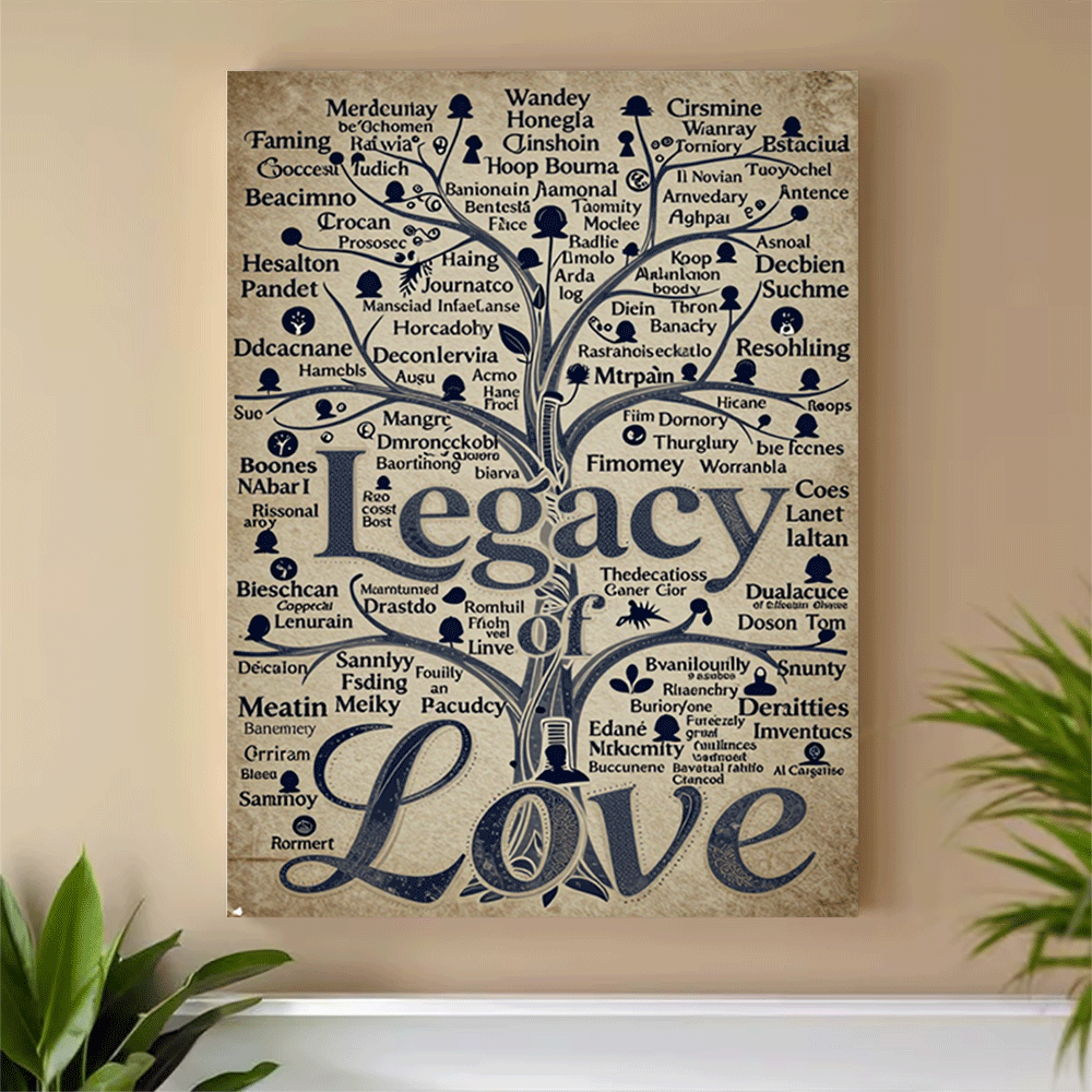 1PC-Unframed Canvas poster wal - Family Tree Print のレビューと価格