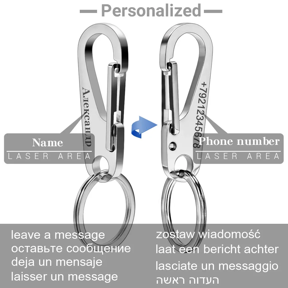304 Stainless Steel Keyring Pe - Initial Ring Custom のレビューと価格