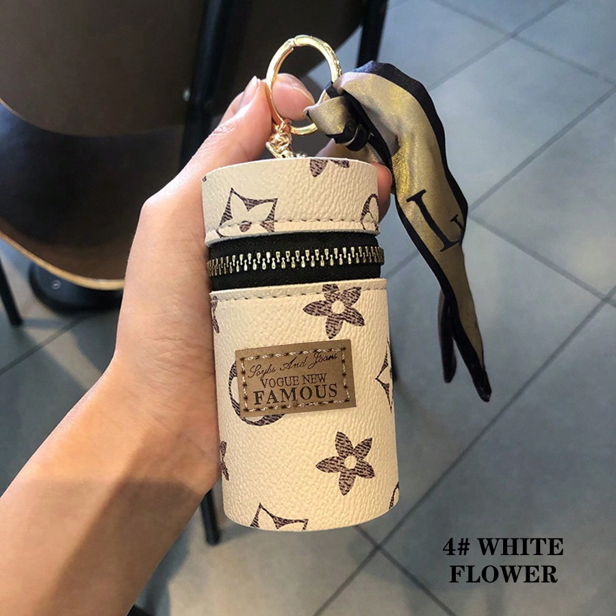 1pc Set Lipstick Bag Keychain  - Monogram Keychain Leather のレビューと価格