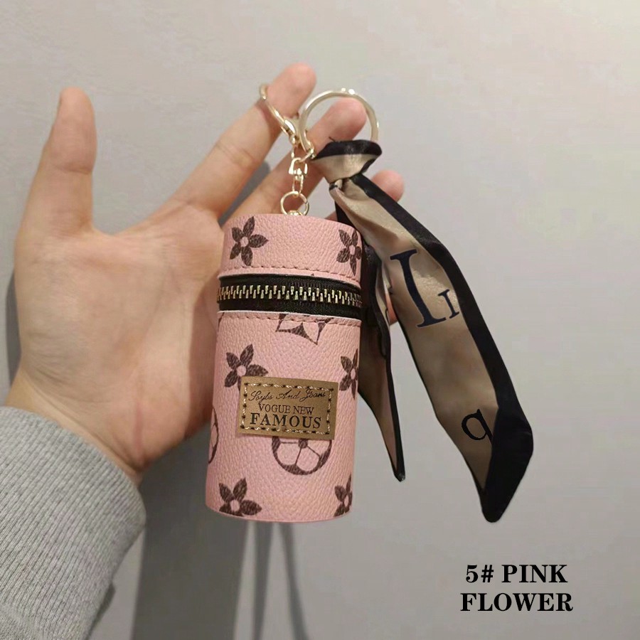 1pc Set Lipstick Bag Keychain  - Monogram Keychain Leather のレビューと価格