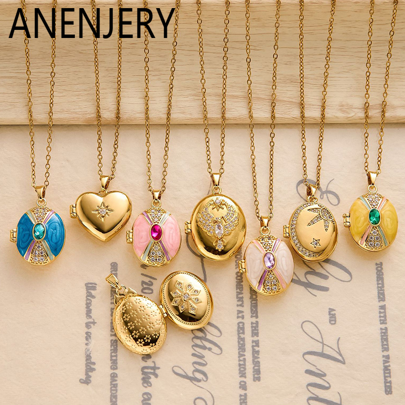 ANENJERY 316L Stainless Steel  - Birth Flower Necklace のレビューと価格
