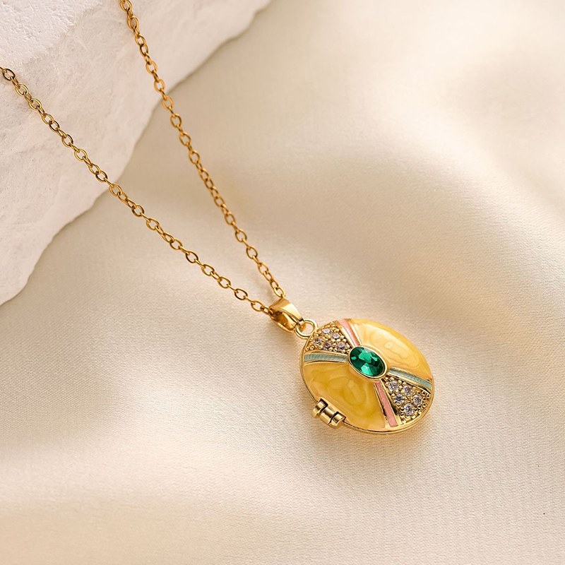 ANENJERY 316L Stainless Steel  - Birth Flower Necklace のレビューと価格