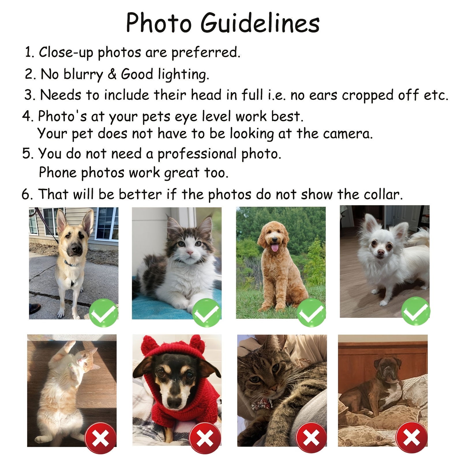 1PC Custom Dog Cat Portrait 2D - Pet Portrait Custom のレビューと価格