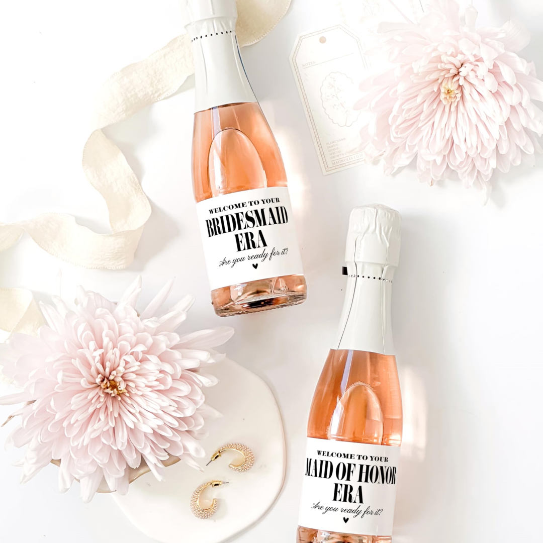 Bridesmaid Era Mini Champagne  - Personalised Candle Label のレビューと価格