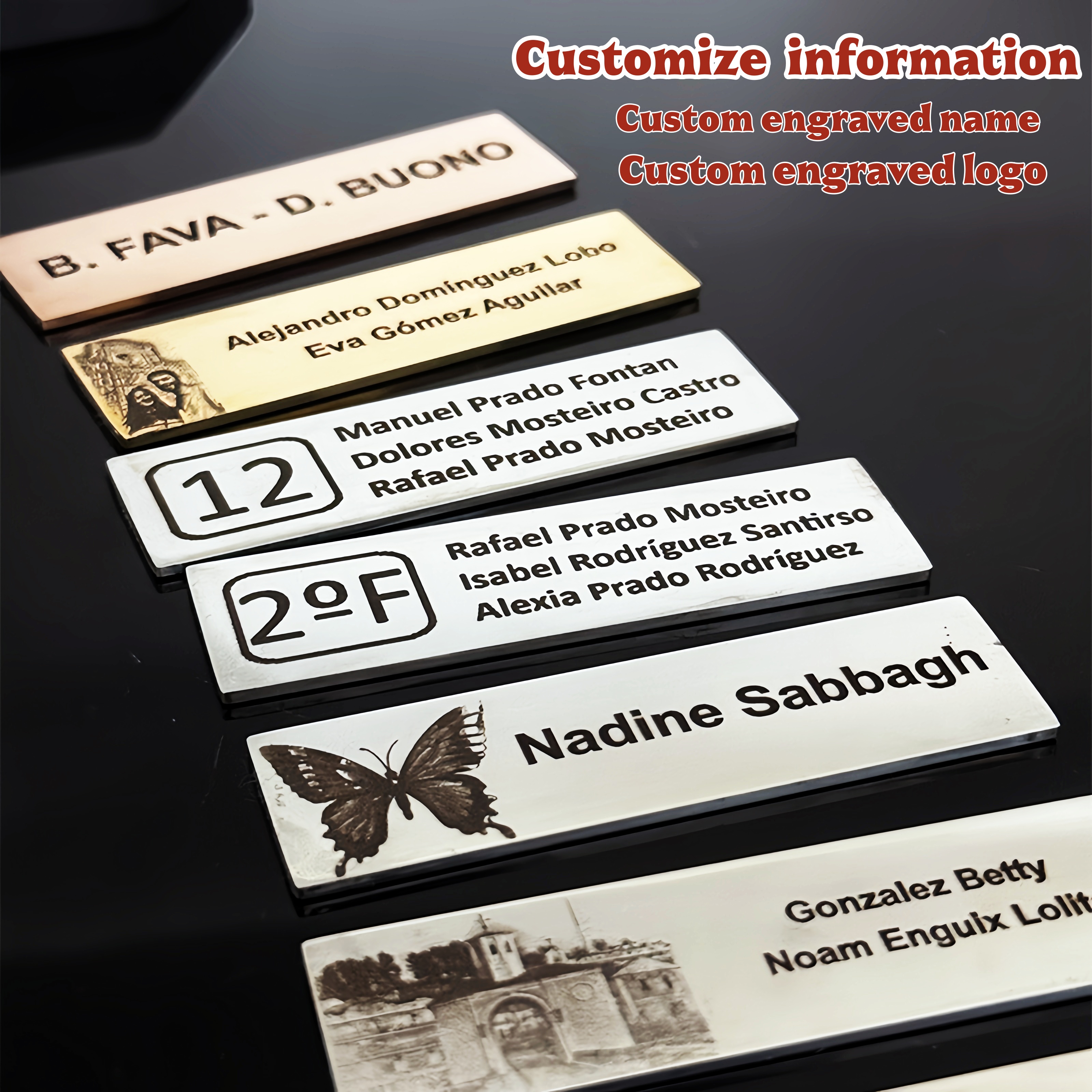 70x20mm Personalize Custom Met - Personalized Name Box のレビューと価格