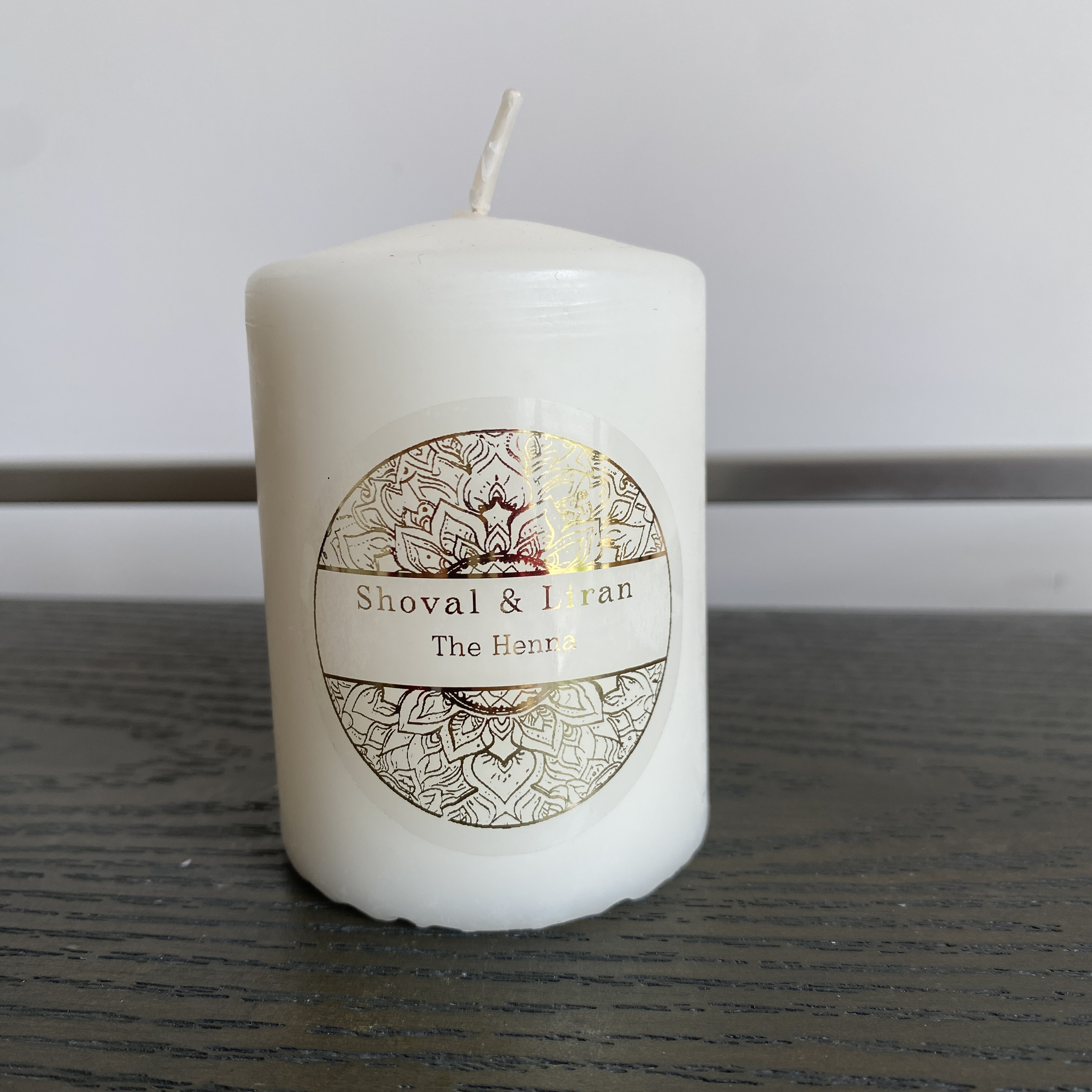 Custom henna day candle sticke - Personalised Candle Label のレビューと価格