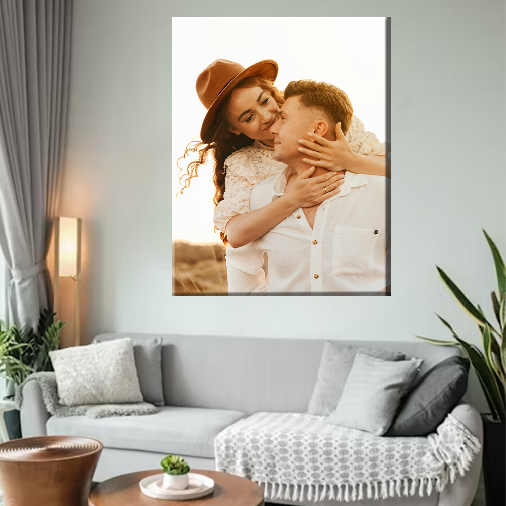 1 Pc Customized Photos on Canv - Engraved Wood Frame のレビューと価格