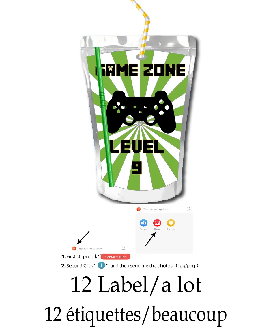 Custom Name Stickers for Juice - Personalized Name Box のレビューと価格