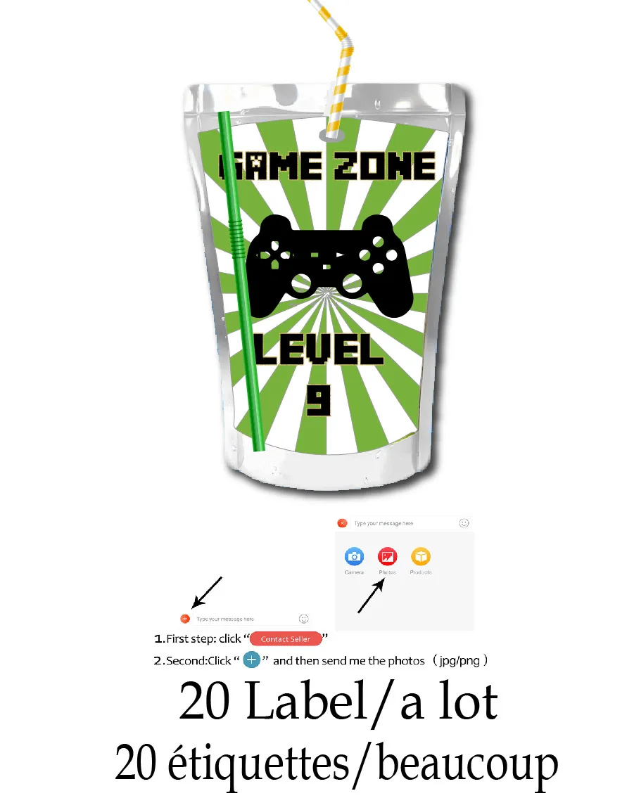 Custom Name Stickers for Juice - Personalized Name Box のレビューと価格