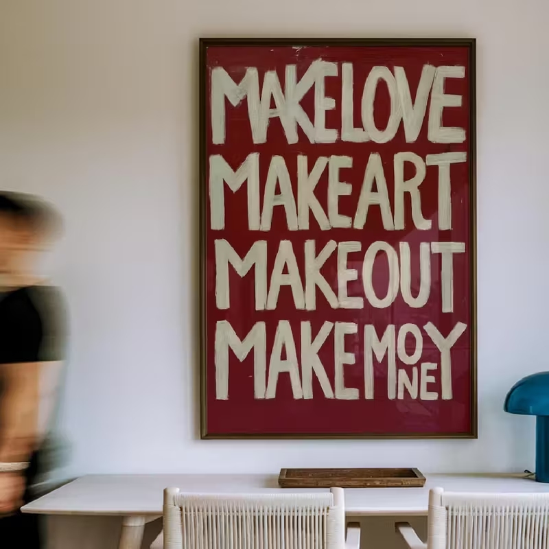 Modern,Retro Self Made Love Ki - Custom Map Poster のレビューと価格