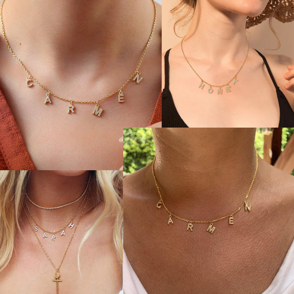 Custom Personalized Name Neckl - Name Necklace Custom のレビューと価格