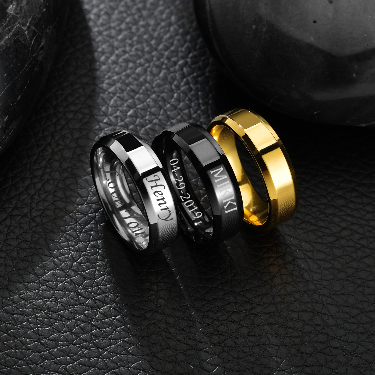 Atoztide 4/6/8mm Personalized  - Initial Ring Custom のレビューと価格