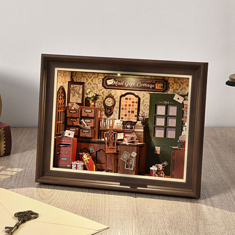 DIY 3D Wooden Book Nook Kit Mi - Engraved Wood Frame のレビューと価格