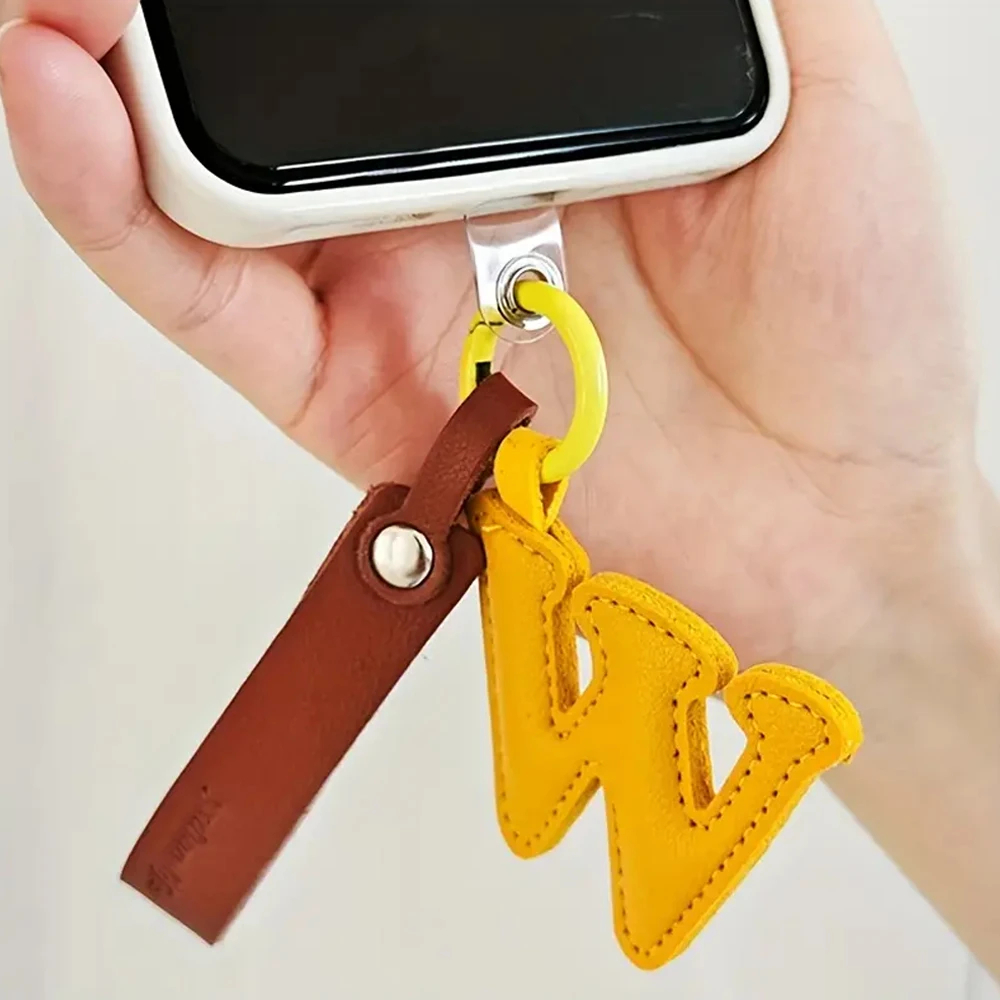 Creative PU Leather 26 Letter  - Monogram Keychain Leather のレビューと価格