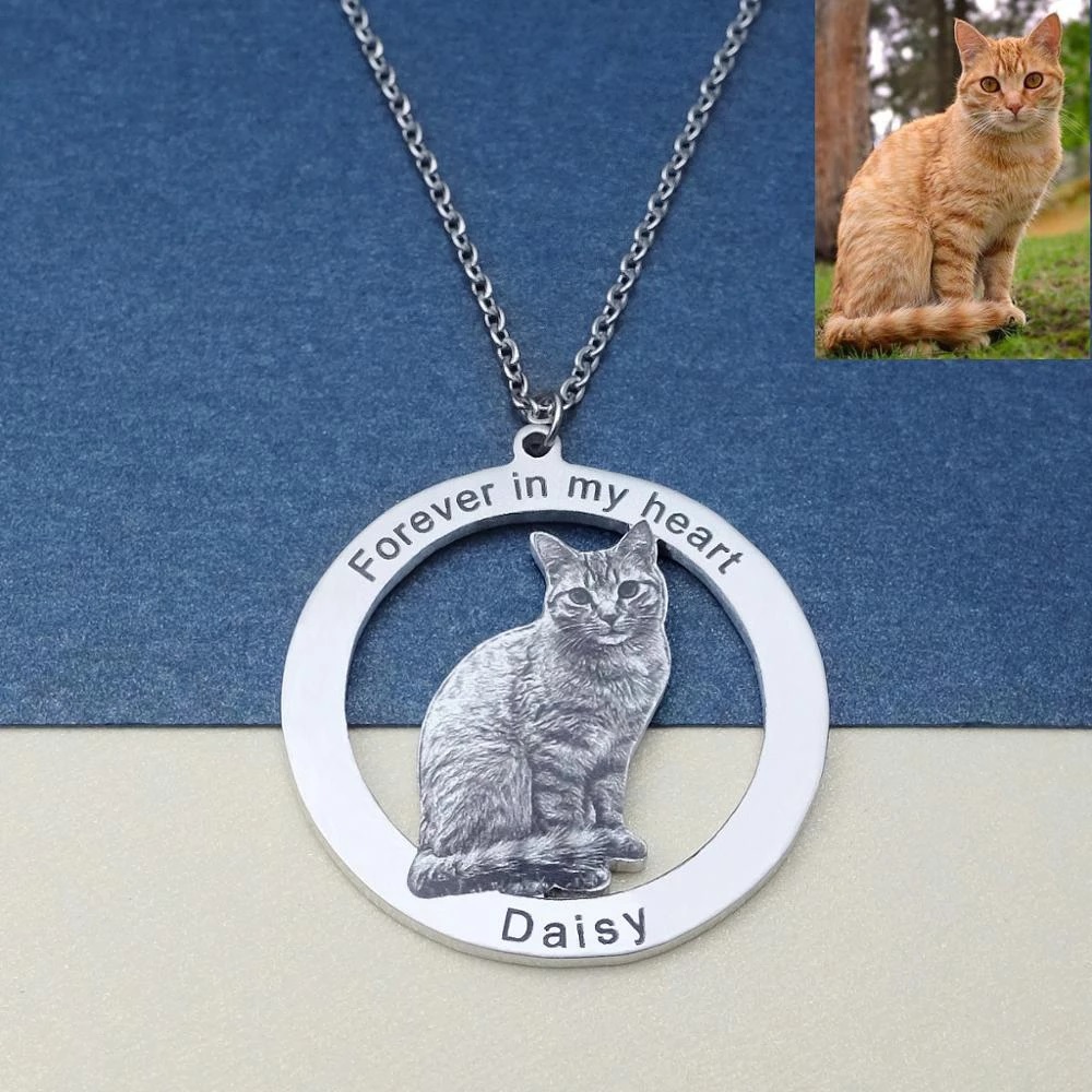 Personalized Pet Picture Neckl - Pet Portrait Custom のレビューと価格
