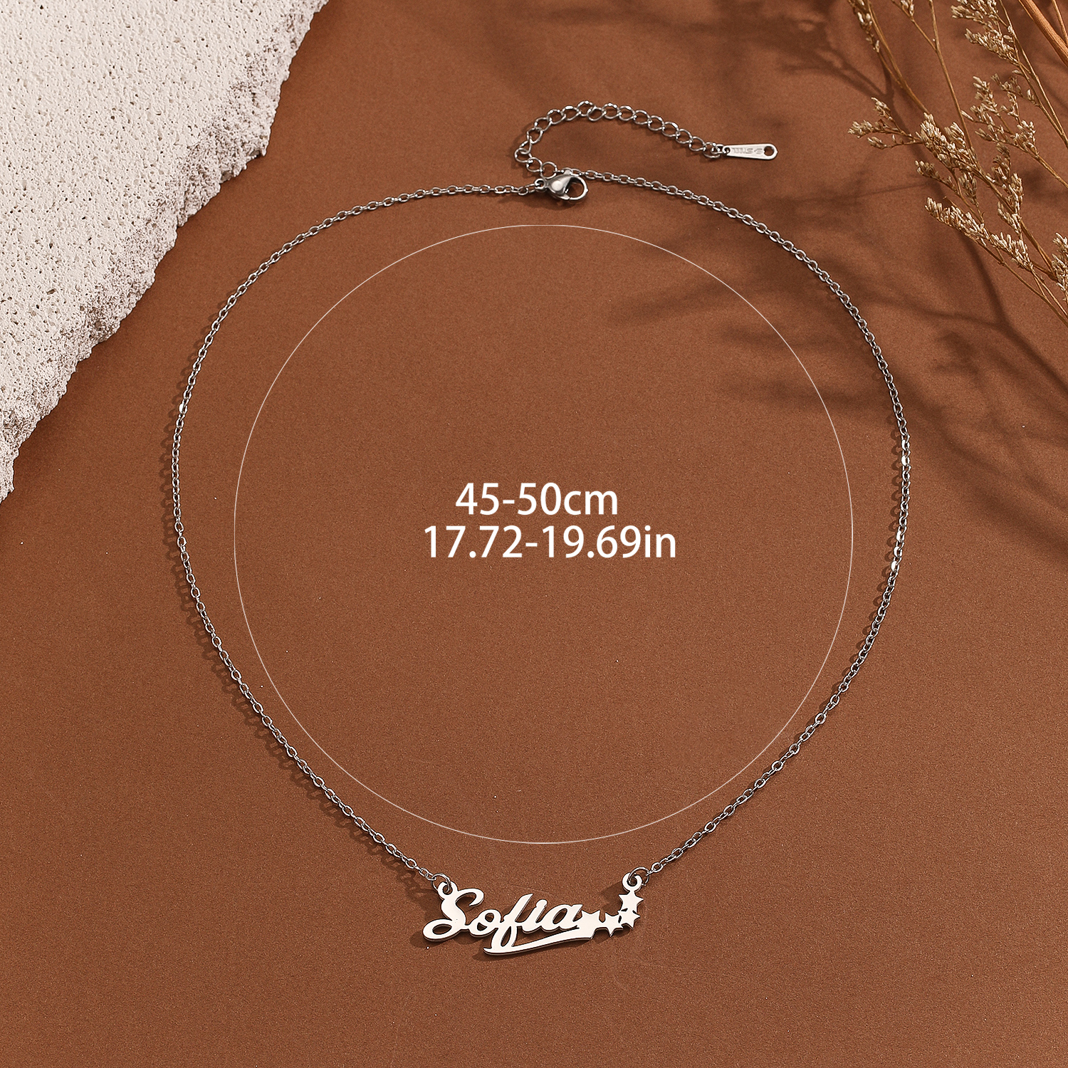 Stainless Steel Star Letter Pe - Name Necklace Custom のレビューと価格