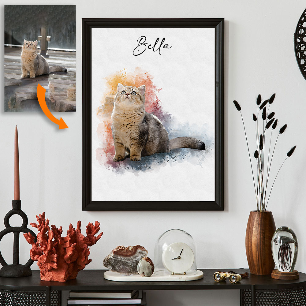 Custom Pet Portrait from Photo - Pet Portrait Custom のレビューと価格