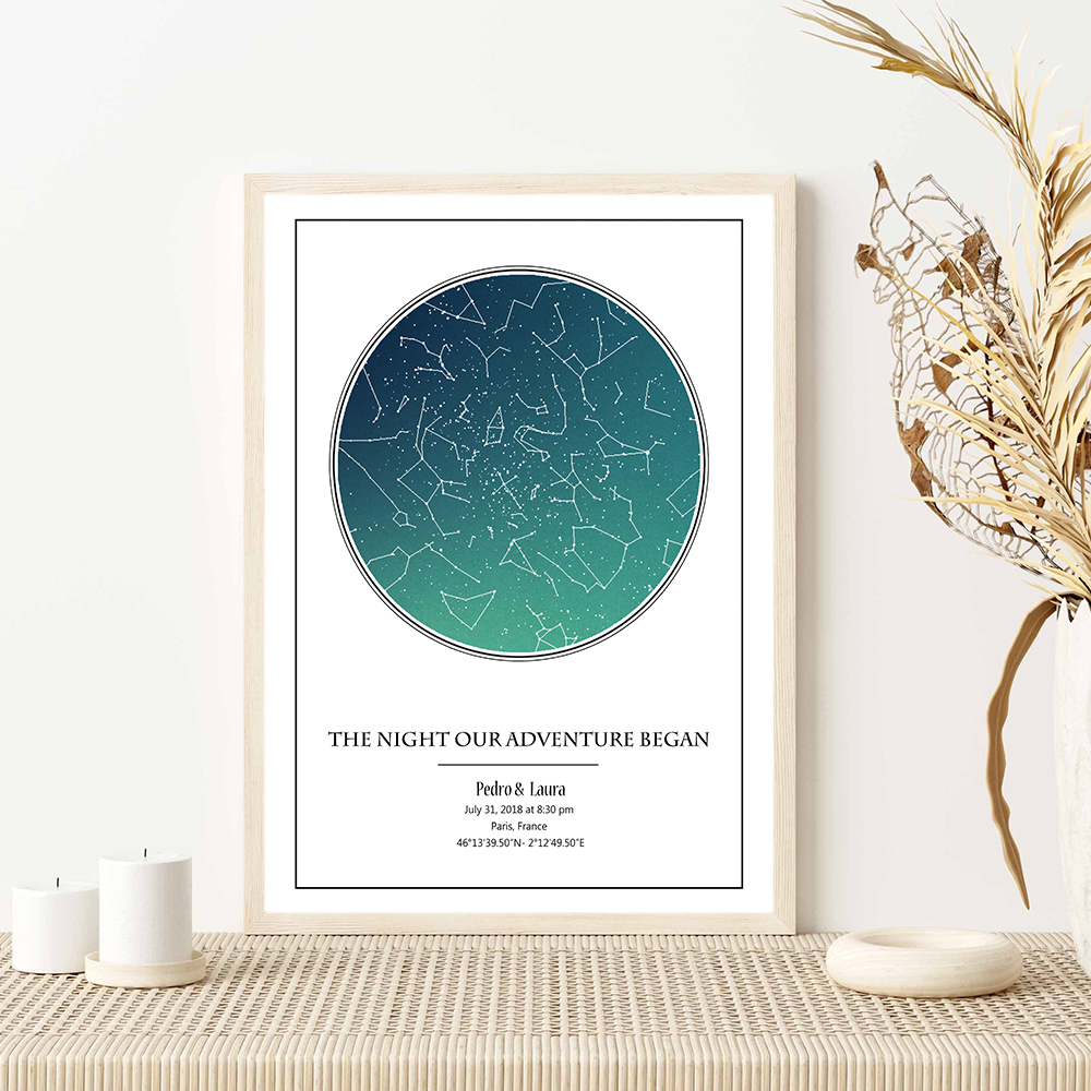Personalized Star Map Poster B - Custom Star Map のレビューと価格