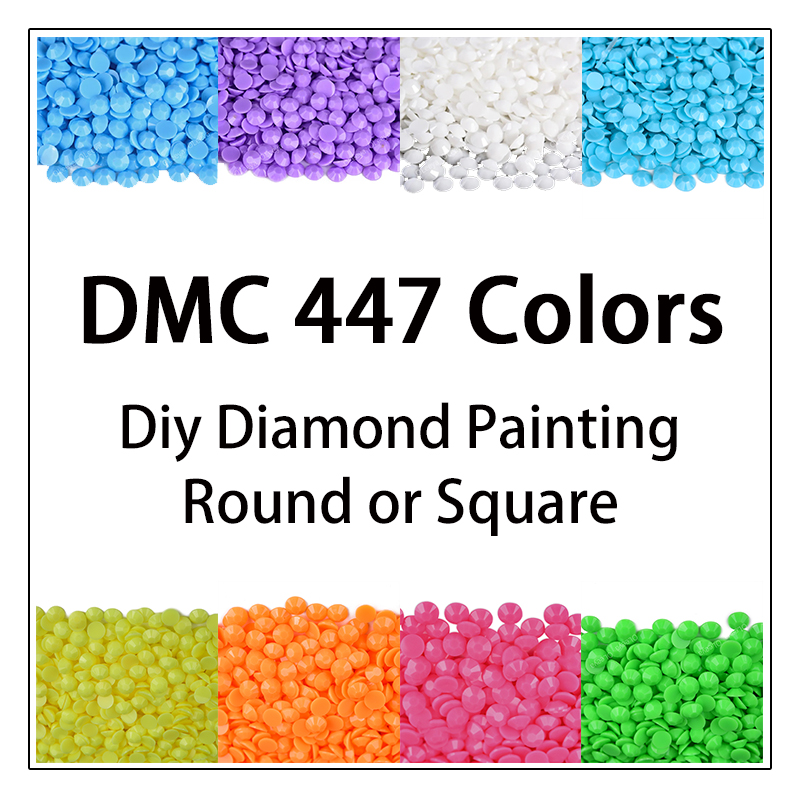 DMC 447 Colors 5D Diy Diamond  - Photo Mosaic Print のレビューと価格