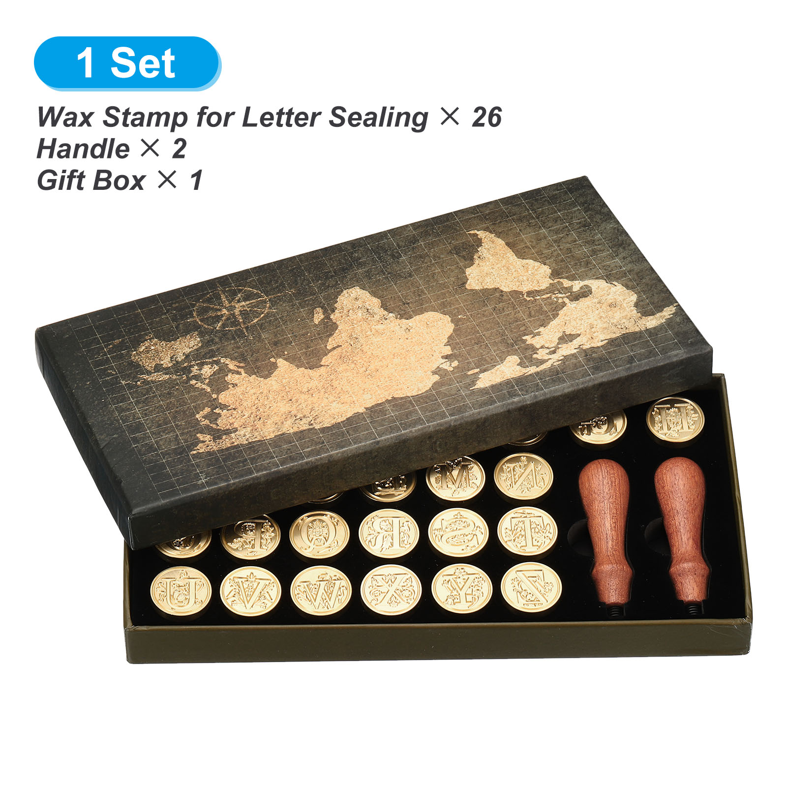 Alphabet Wax Seal Stamp Kit, 2 - Wax Seal Letter Kit のレビューと価格