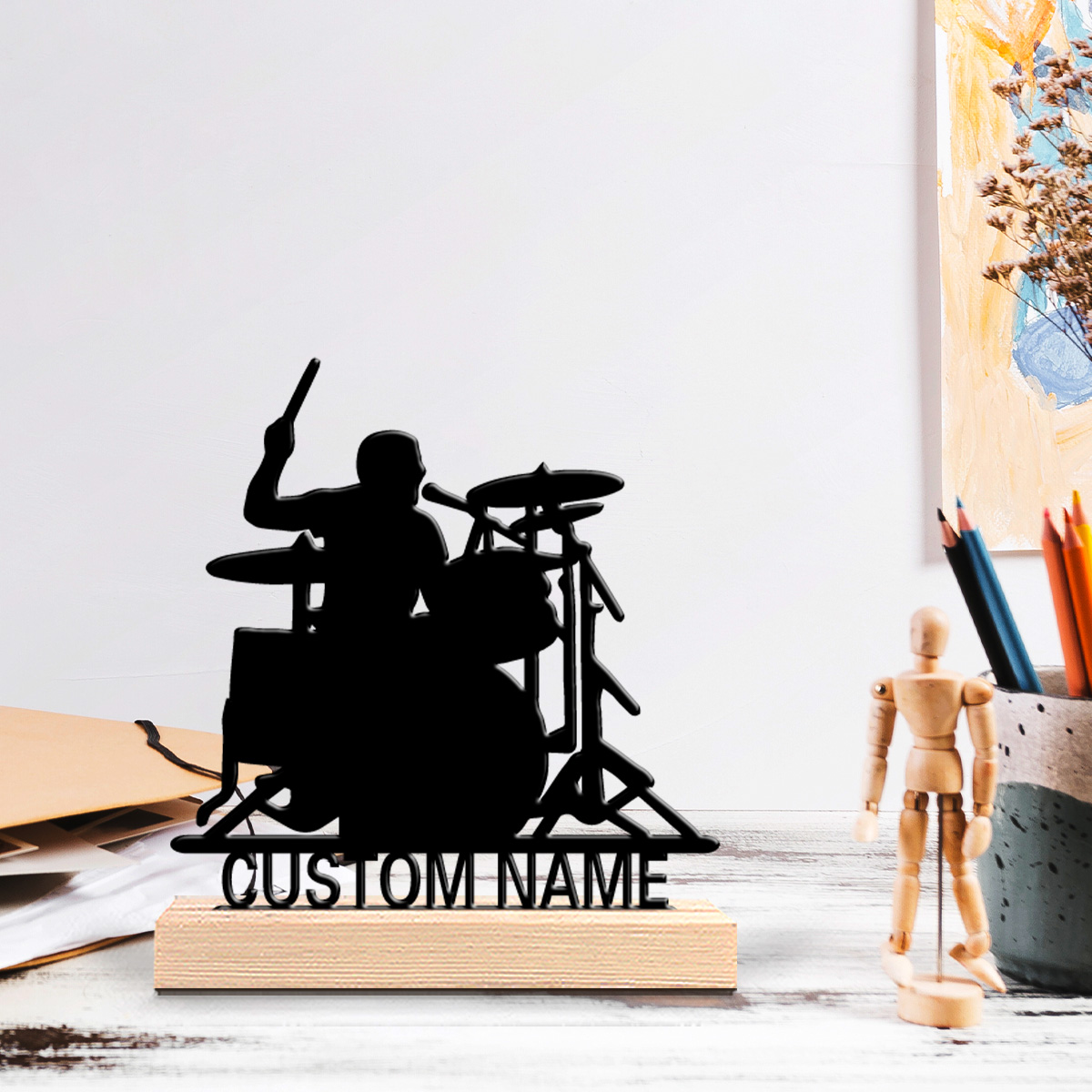 1pc Stylish Personalized Custo - Engraved Wood Frame のレビューと価格