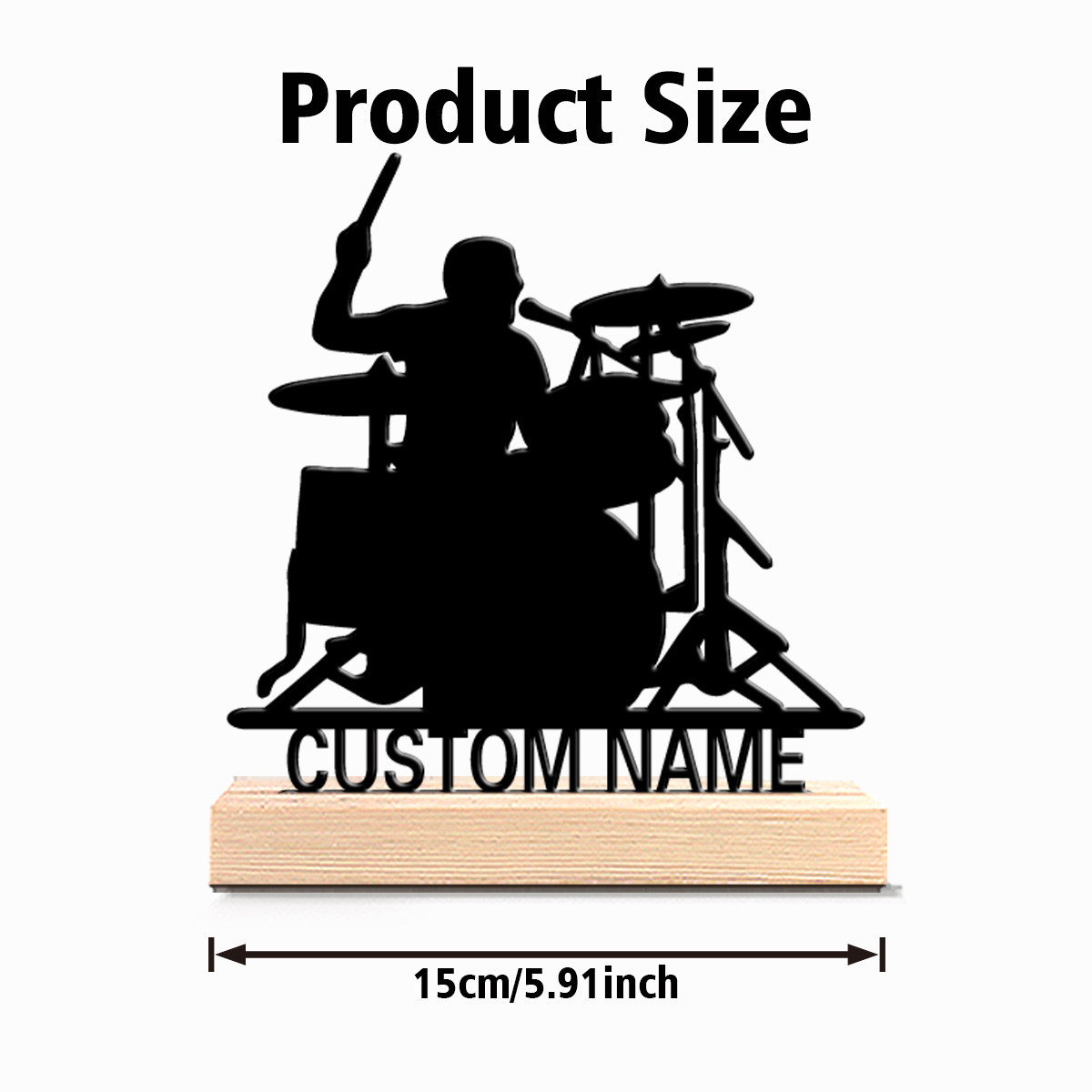 1pc Stylish Personalized Custo - Engraved Wood Frame のレビューと価格