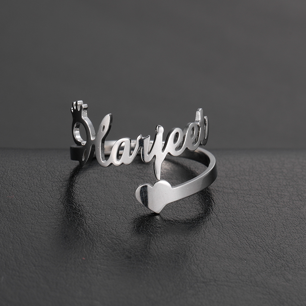 Custom Double Name Rings for W - Initial Ring Custom のレビューと価格