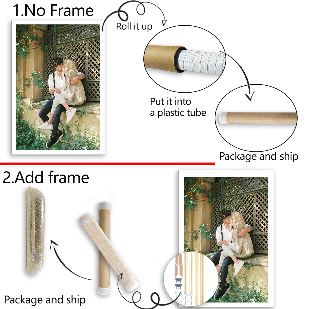 1 Pc Customized Photos on Canv - Engraved Wood Frame のレビューと価格