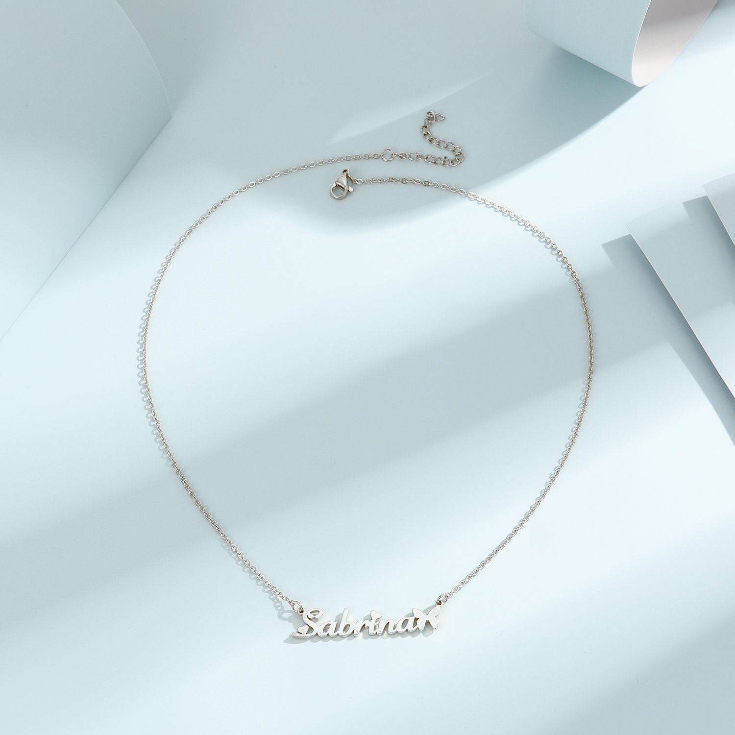 1pc Personalized Butterfly Nam - Name Necklace Custom のレビューと価格