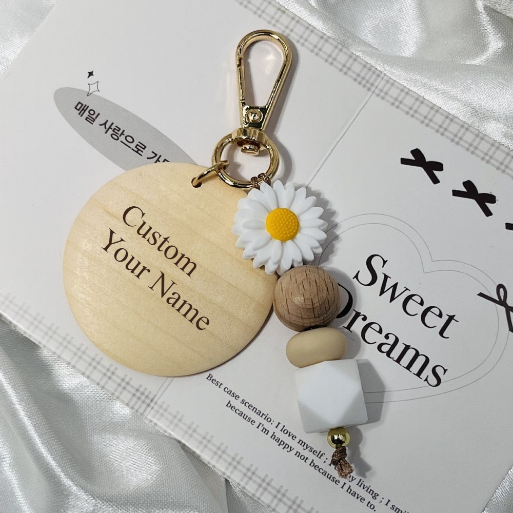 Creative Bamboo Pendant Keycha - Initial Ring Custom のレビューと価格