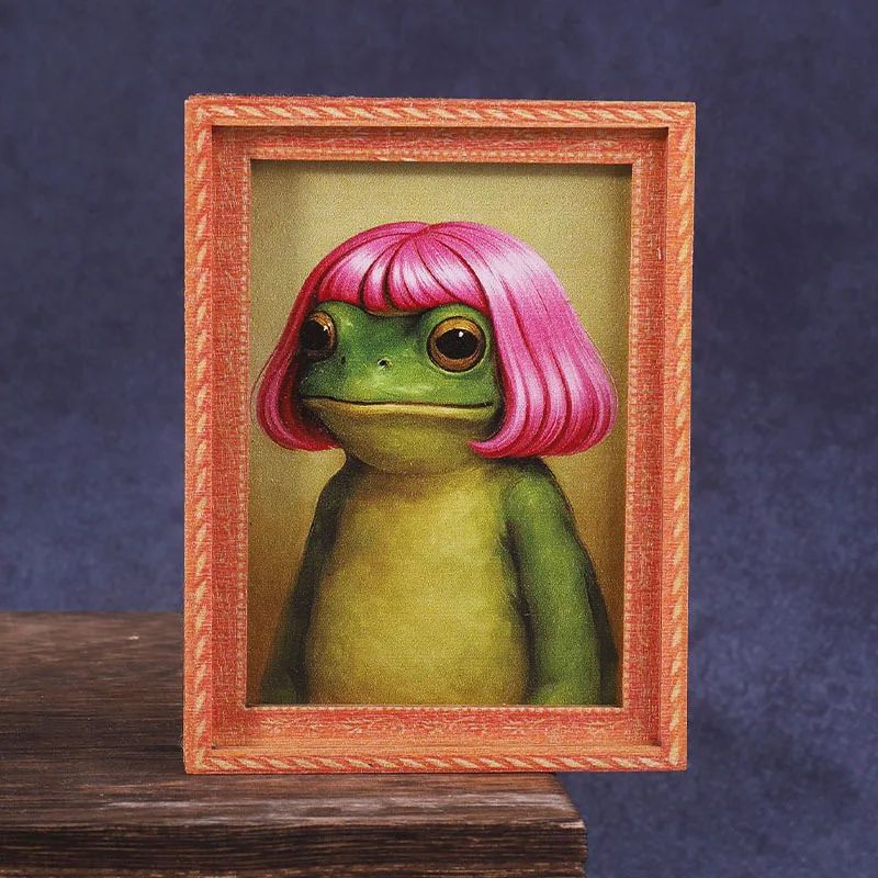 Mini Wooden Photo Frame Frog F - Engraved Wood Frame のレビューと価格