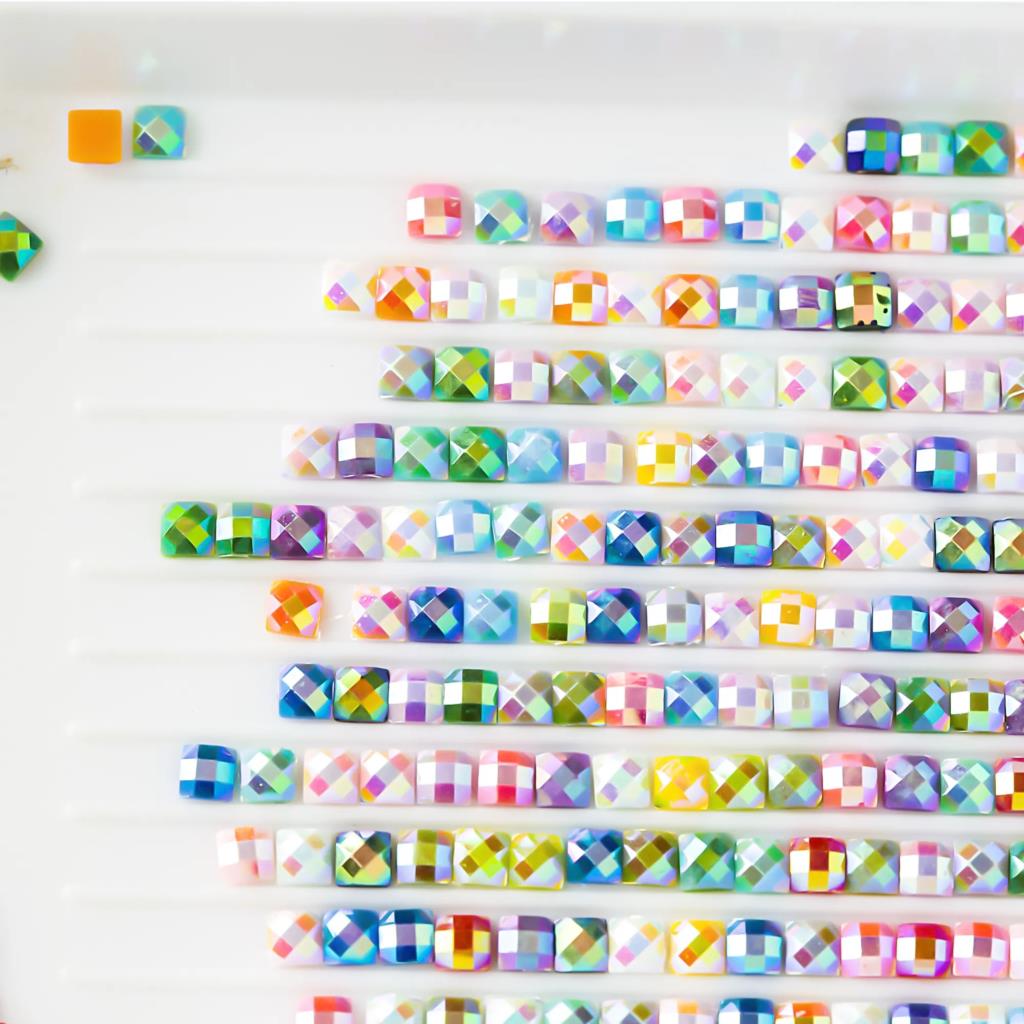 AB Square Stone Drills DIY Dia - Photo Mosaic Print のレビューと価格