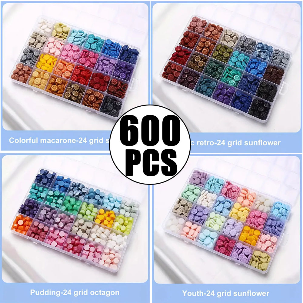 600Pcs Box Sealing Wax Beads,  - Wax Seal Letter Kit のレビューと価格