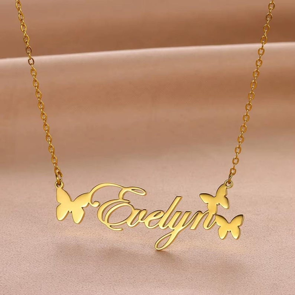 Custom Name Necklace Personali - Birth Flower Necklace のレビューと価格