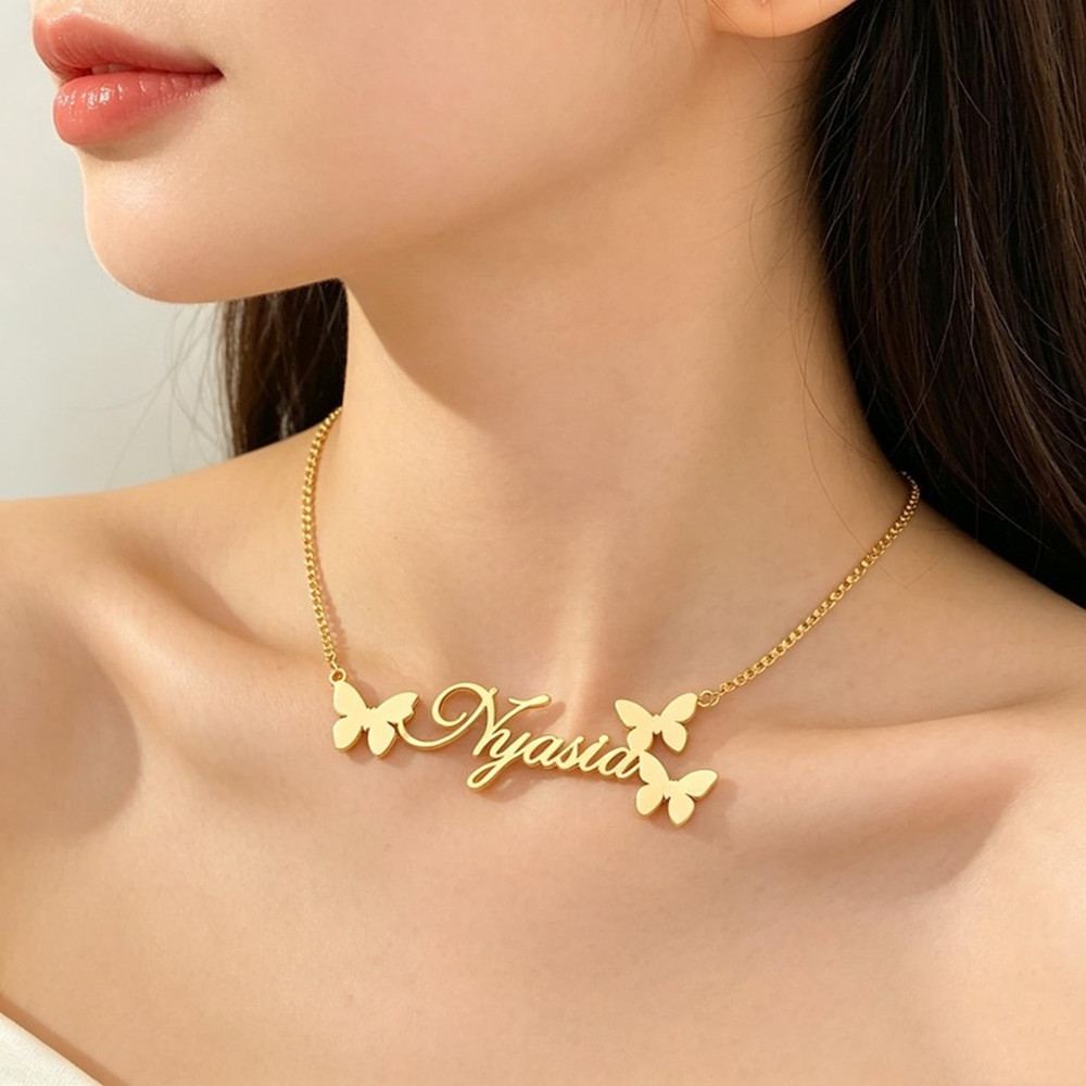 Custom Name Necklace Personali - Birth Flower Necklace のレビューと価格