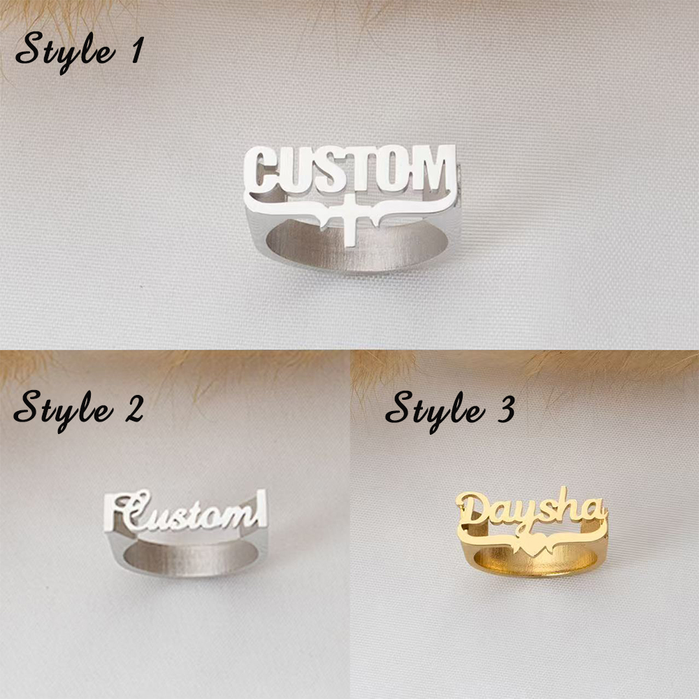 Customized Name Rings, Persona - Initial Ring Custom のレビューと価格